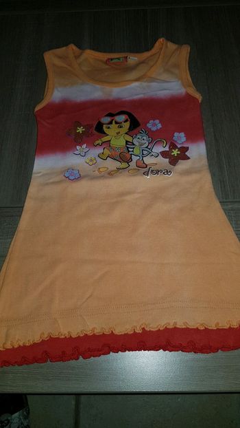 Robe bretelles coton fille  Dora