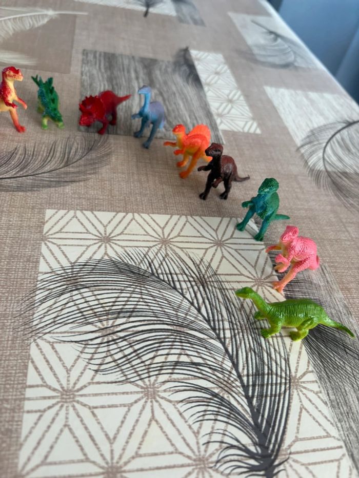 Lot de 13 petits dinosaures, jouet enfant - photo numéro 3