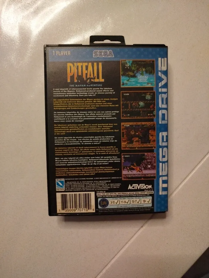 Pitfall the mayan adventure méga drive sega - photo numéro 2