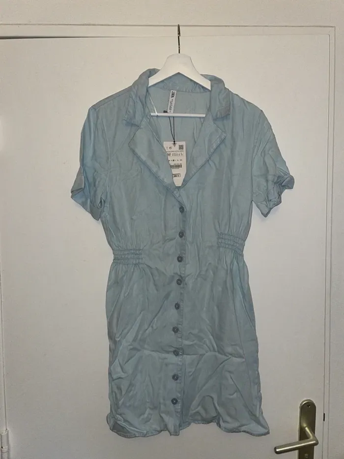 Robe bleu clair M Zara