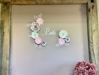 Composition florale en papier