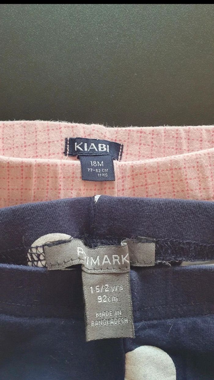 Lot de 2 leggings 3/4 18 mois et 18-24 mois - photo numéro 4