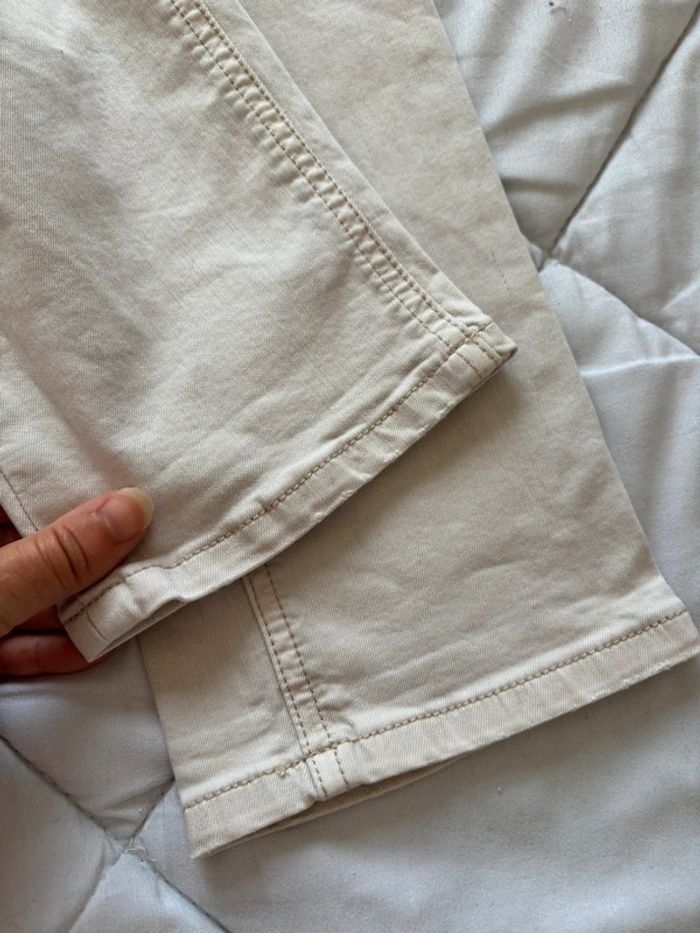 Jean etam jeans blanc écru crème taille basse slim y2k début 2000 taille M/38 - photo numéro 3