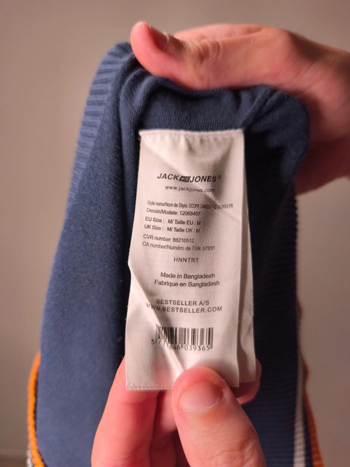 Pull Jack & Jones Originals Homme Taille M Bleu - photo numéro 7