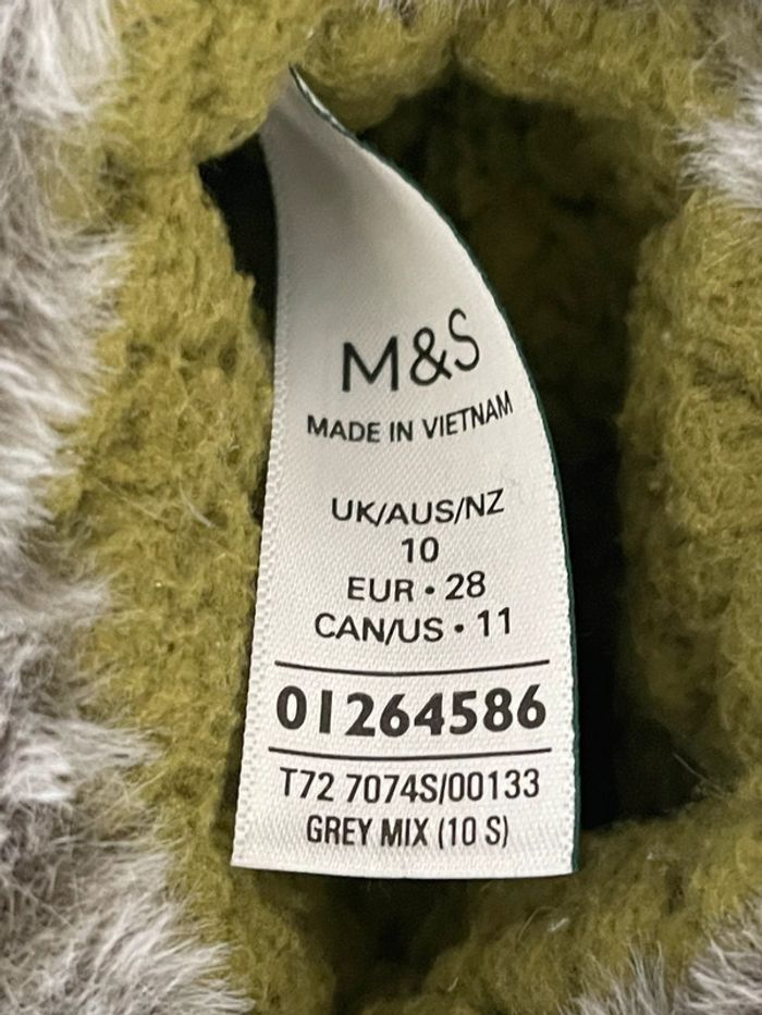 Chaussons poilus en fausse fourrure de “monstre” semi montants tous doux - photo numéro 3