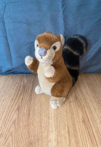 Peluche écureuil vintage 22 cm