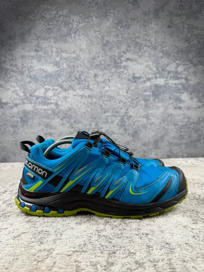 Salomon XA Pro 3D Gore-Tex - Trekking Shoes - Blue & Yellow - photo numéro 3