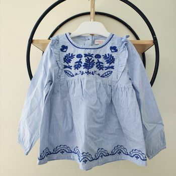 4 ans blouse brodée dpam du pareil au même 