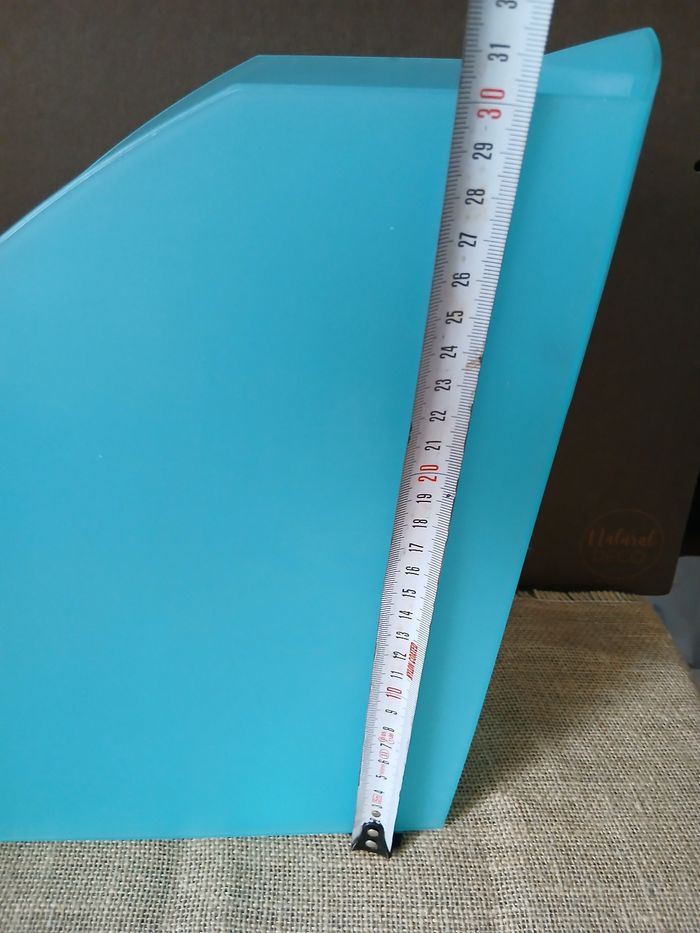 Rangement à papier documents en plastique bleu - photo numéro 5