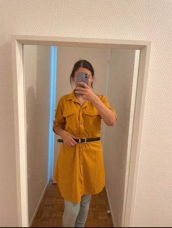 Veste chemise taille 38 couleur moutarde