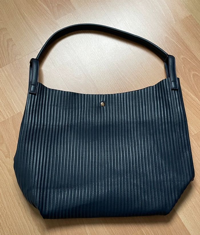 Sac à main bleu marine souple