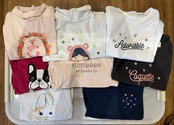 Lot 8 t-shirts manches longues