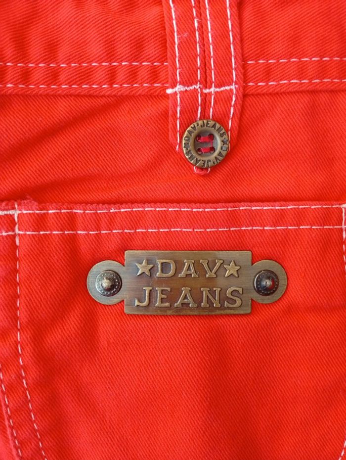 DAV Jeans - short rouge taille 8 ans - photo numéro 5