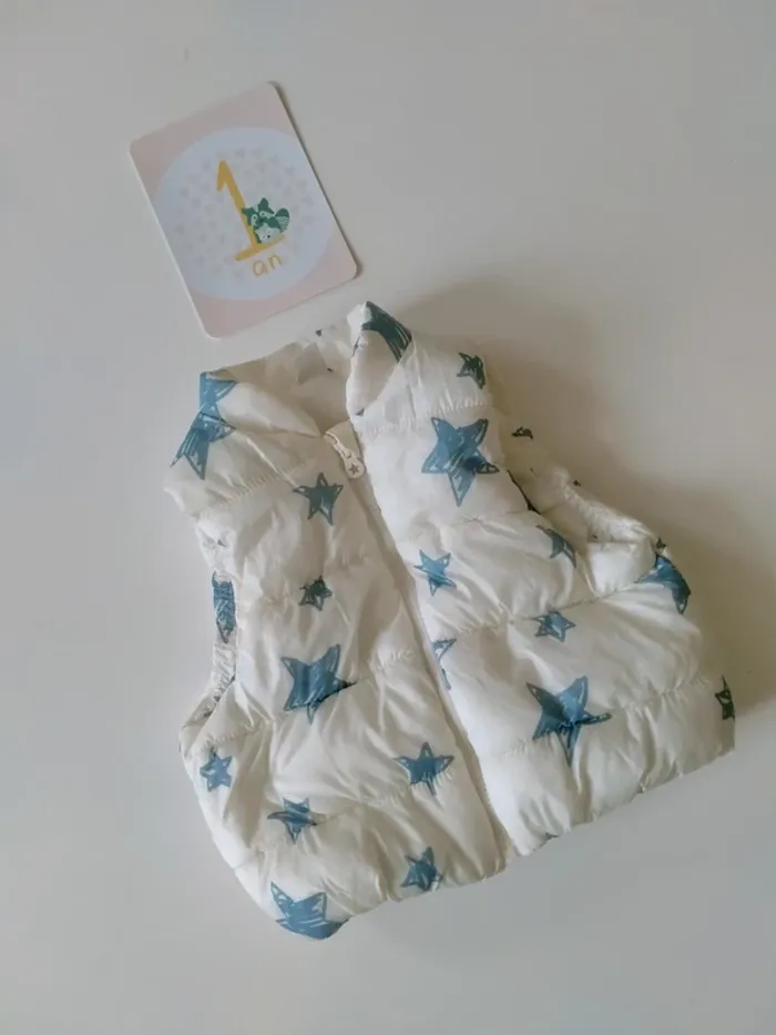 Doudoune sans manches bébé - photo numéro 2