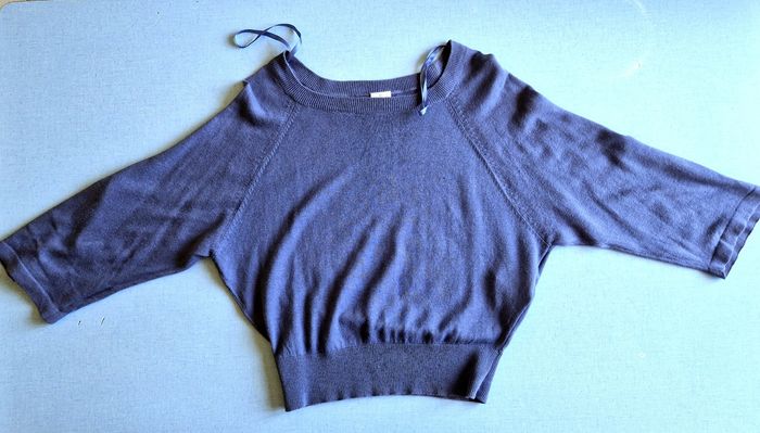Pull court bleu femme T1/36 - photo numéro 10