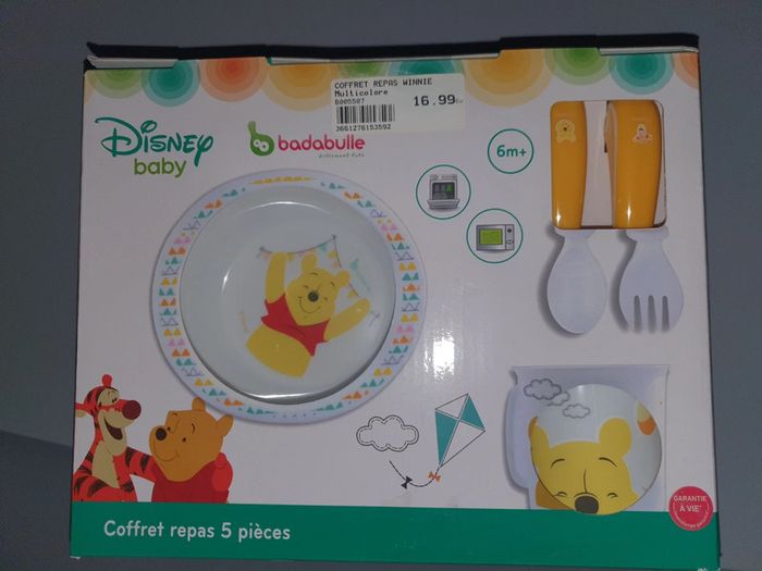 Coffret repas Winnie multicolore