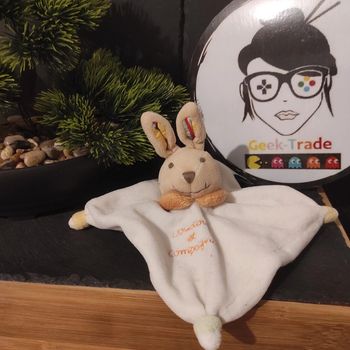 Doudou Et Compagnie Lapin Blanc Marron Orange Mini Acidulé #geektradedoudou