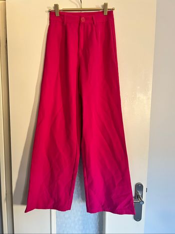 Pantalon large rose