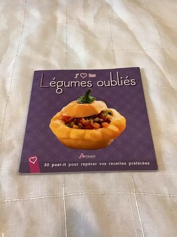 Livre 40 recettes Les légumes oubliés avec 30 post it pour reperer tes recettes