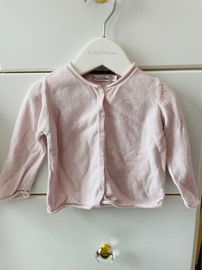 Gilet rose 9 mois