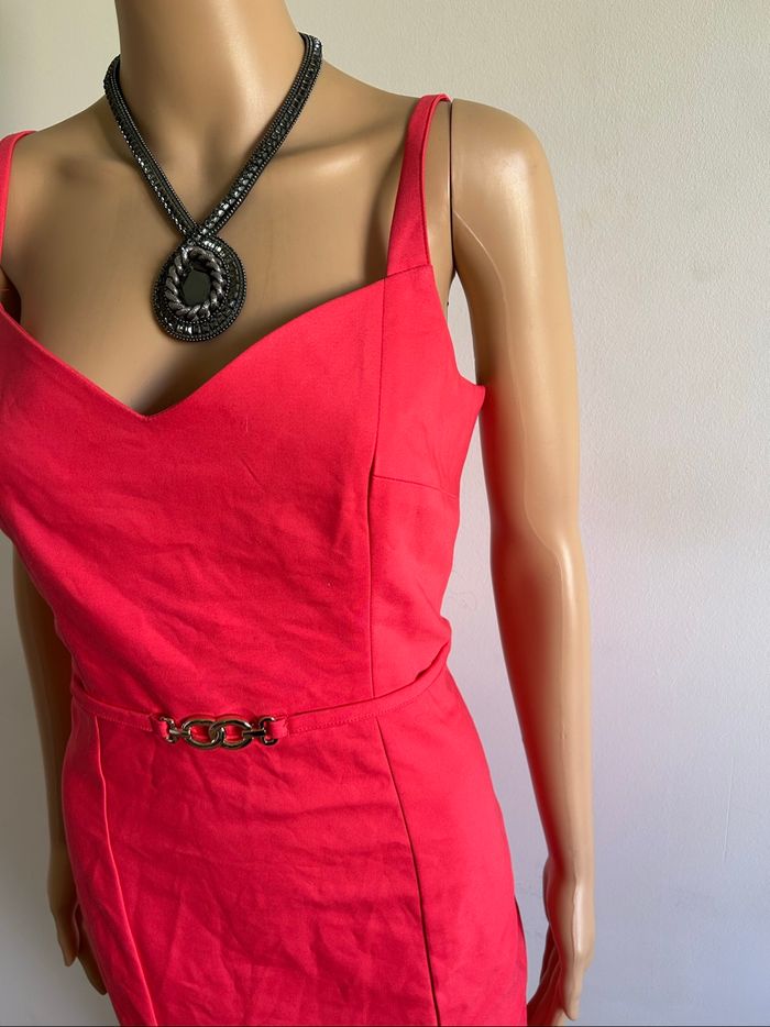 Robe rose corail neuve à bretelles Morgan taille 40 (valeur 65€) - photo numéro 4