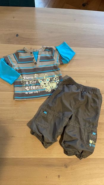 Ensemble sans marque pantalon jogging et t-shirt épais