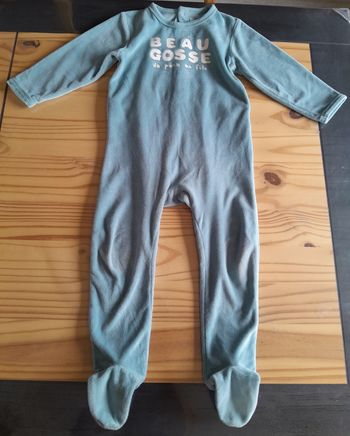 Pyjama velours bébé
