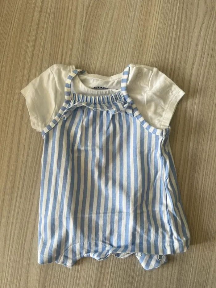 Combinaison été bébé fille 1 mois