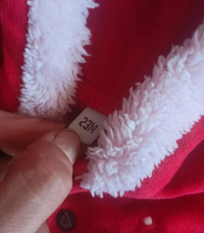 Robe velours mère noël 2 ans - photo numéro 4