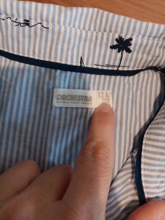 Chemise manches courtes 12 ans Orchestra - photo numéro 2