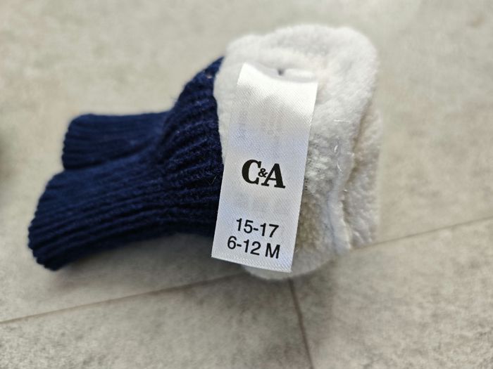 15-17 (6-12 mois) - chaussons chaussettes doublés polaire (C&A) - photo numéro 3