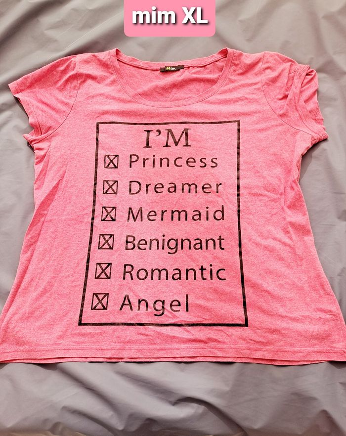 tshirt à texte mim taille XL 42