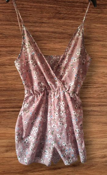 Combishort motif fleuris