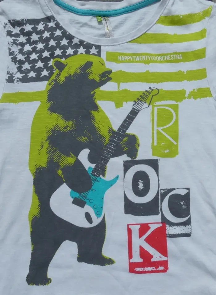 Joli tee-shirt "rock" garçon 10 ans (140 cm) - photo numéro 2