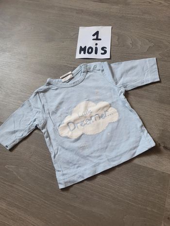 Maillot t-shirt 1mois garçon