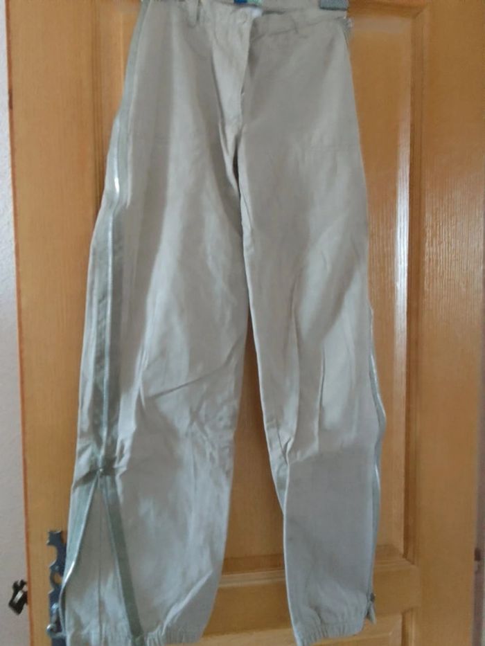 Pantalon fille beige modulable sur la largeur 12 ans Verbaudet