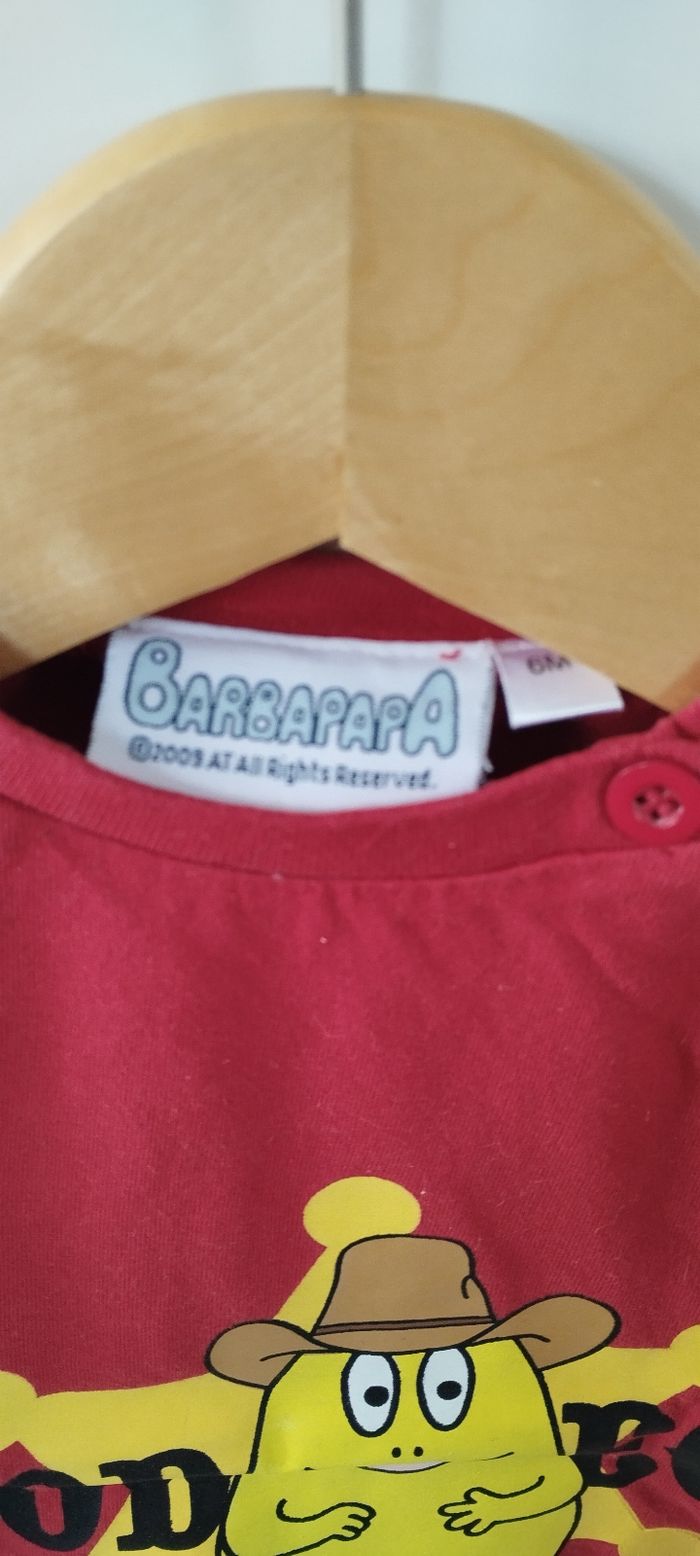 T-shirt MC garçon 6 mois Barbapapa - photo numéro 3