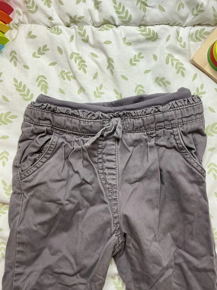 pantalon gris doublé kimbaloo 24 mois - photo numéro 4
