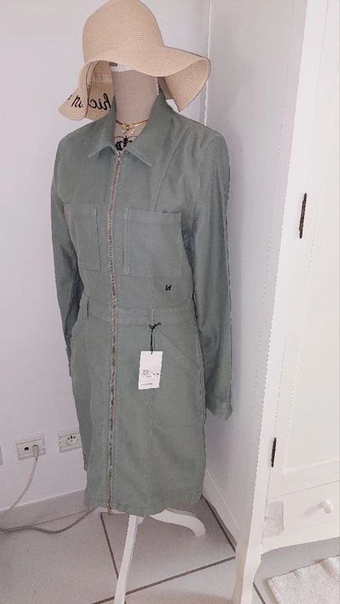 Robe combinaison zippée vert clair Leon & Harper taille M
