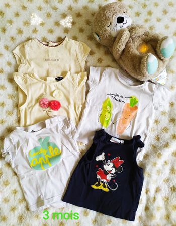 T-shirts 3 mois