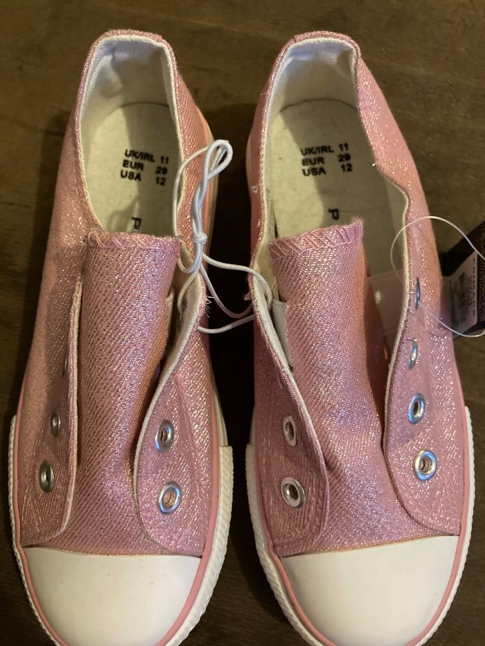 Baskets rose pailletté neuves - photo numéro 3