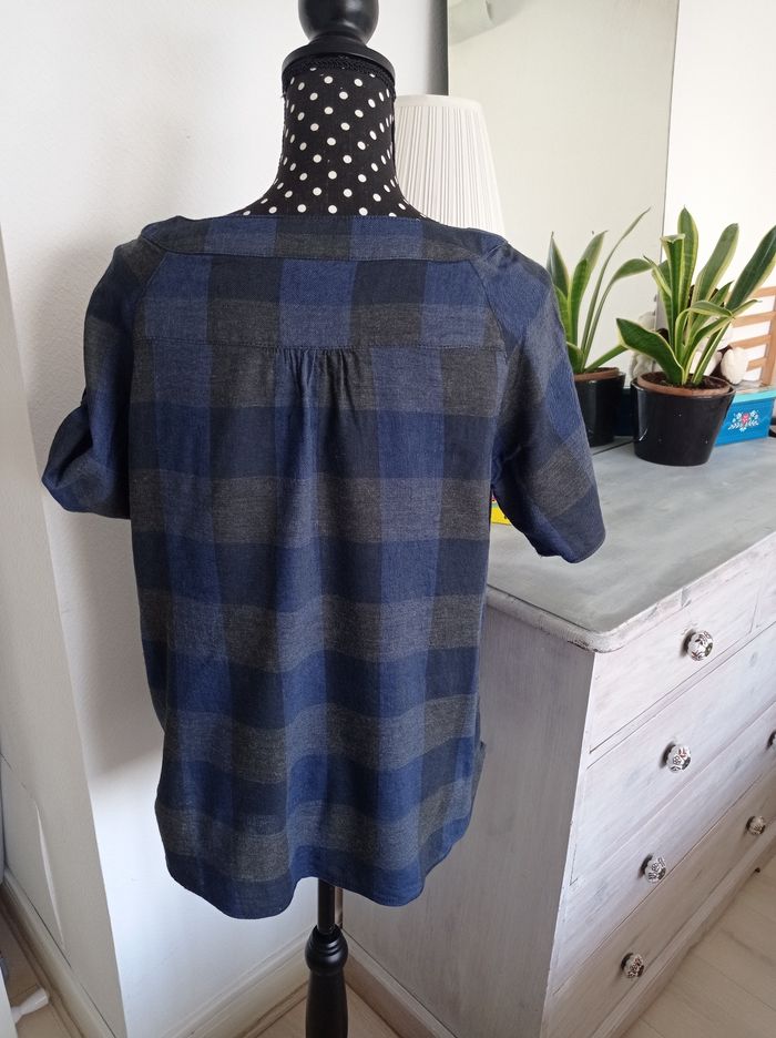 Blouse/ T-shirt à carreaux 42 - photo numéro 5