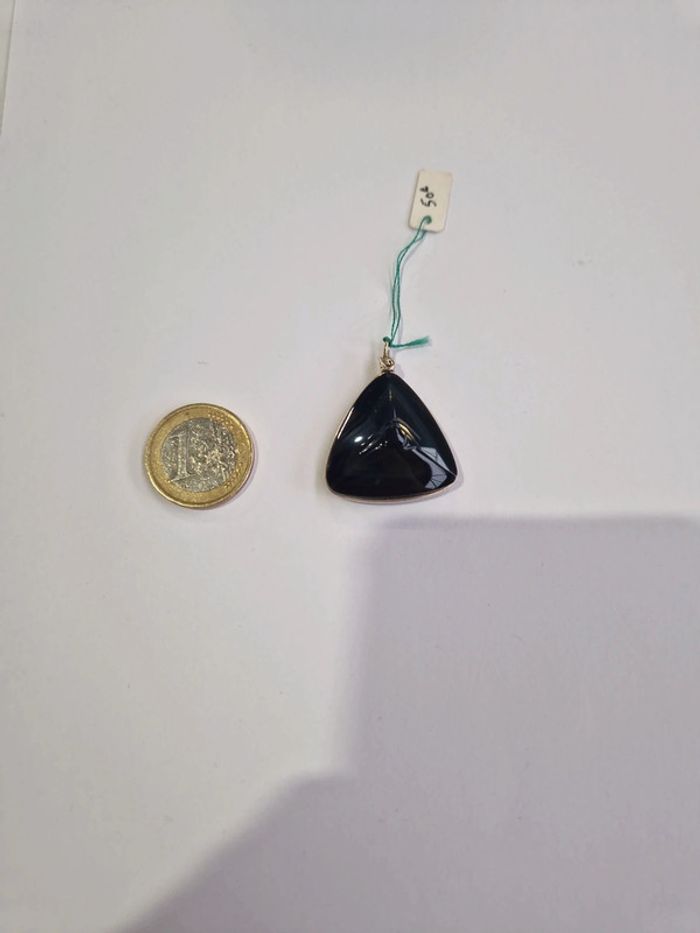 Pendentif obsidienne arc en ciel suprême oeil