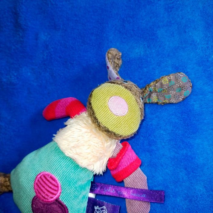 Petit peluche, doudou chien  le jolis pas beaux Moulin Roty 15 cm - photo numéro 2