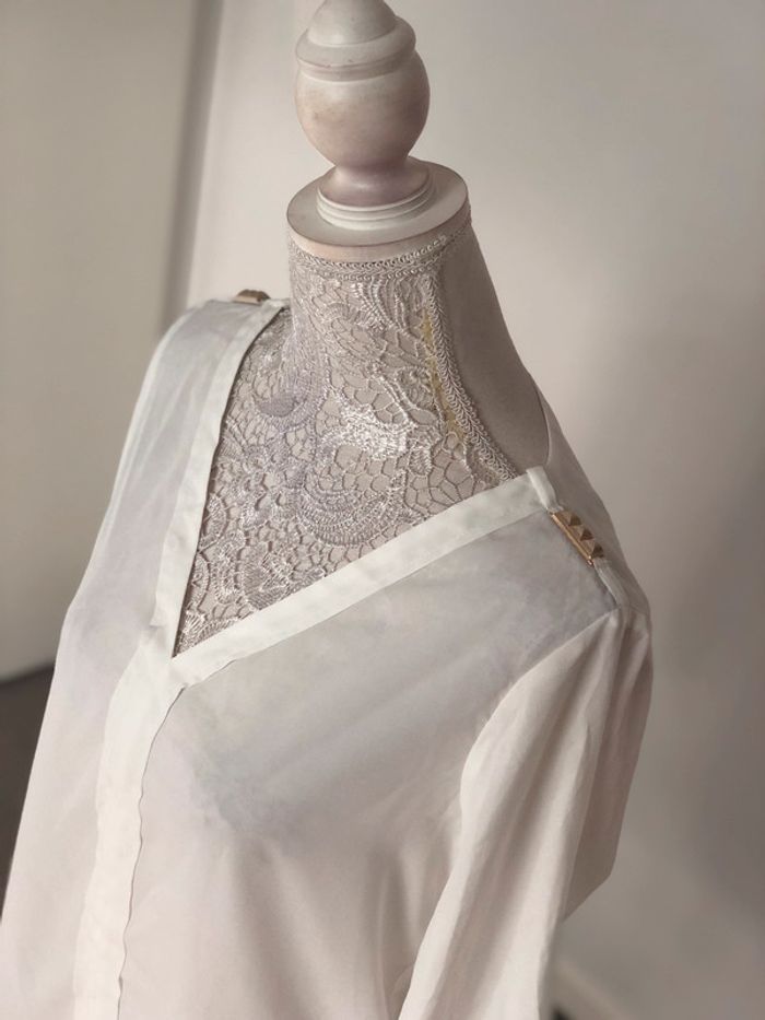 Chemise Zara blanche taille S - photo numéro 4