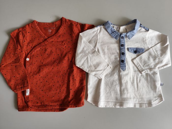 Lot 2 hauts 6 mois