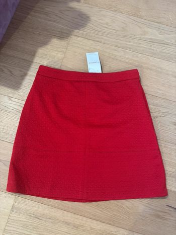 Neuve - jupe Camaïeu rouge 36