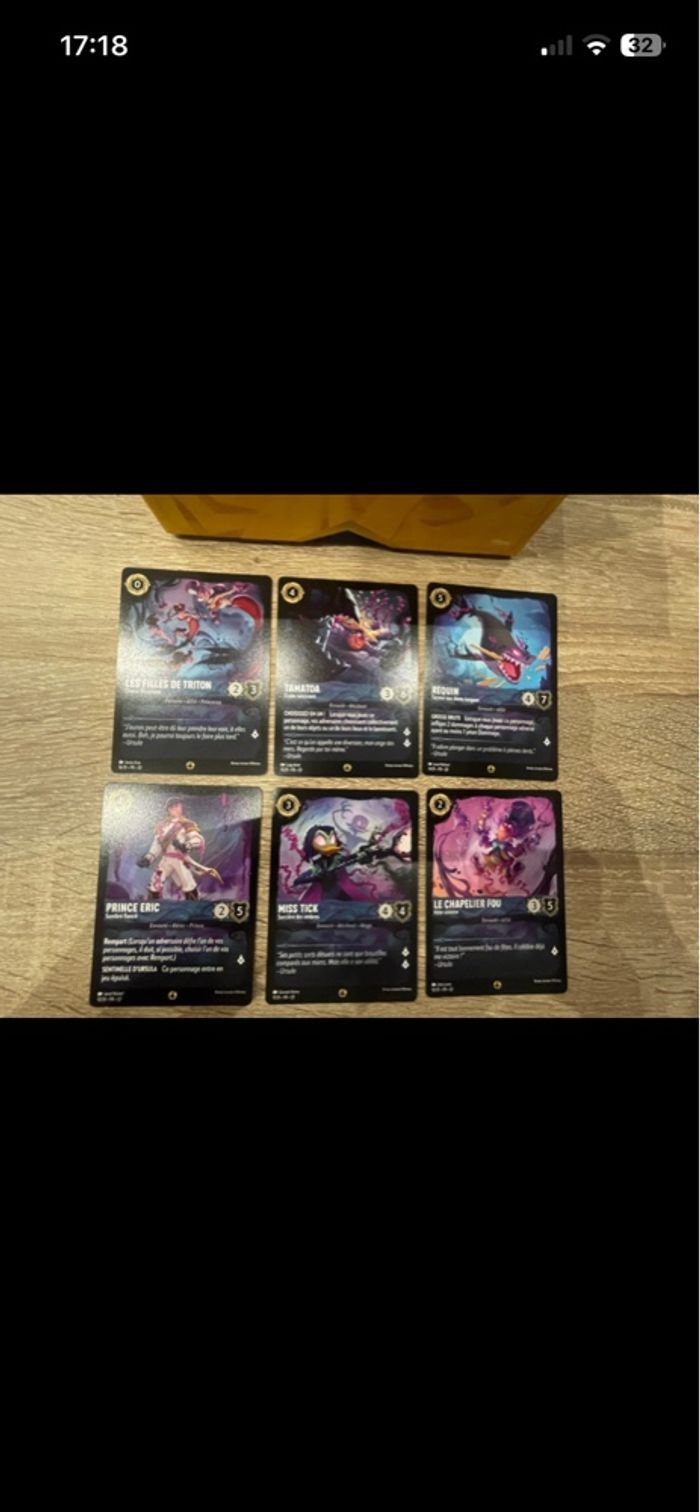 Lot cartes Lorcana Quête des illumineurs, menaces des profondeurs - photo numéro 4