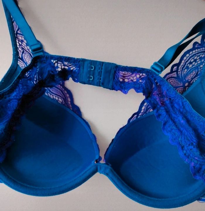 Soutien-gorge bleu indigo In Extenso - photo numéro 4