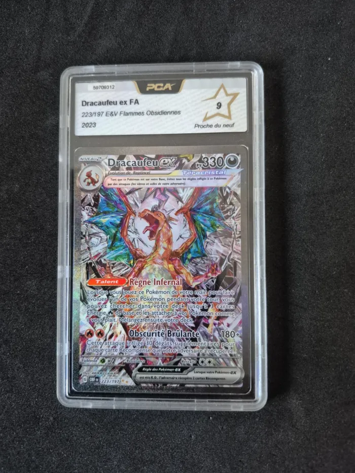 Carte Pokémon Dracaufeu Ex Alternative 223/197 EV3 Flammes Obsidiennes PCA 9